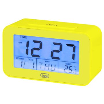 Relógio-despertador Trevi Sld 3P50 Amarelo Azul