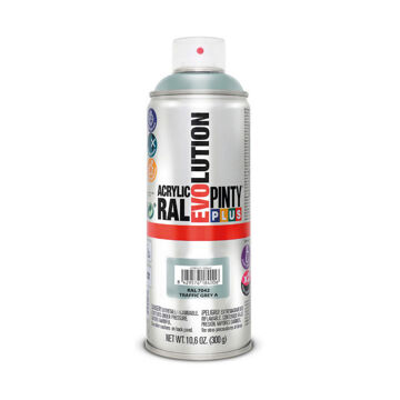 Tinta em Spray Pintyplus Evolution Ral 7042 300 Ml Traffic Grey