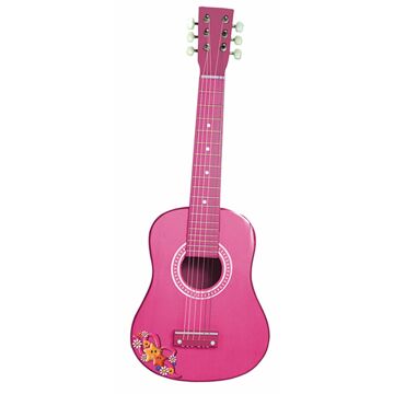 Guitarra Infantil Reig Cor de Rosa Madeira