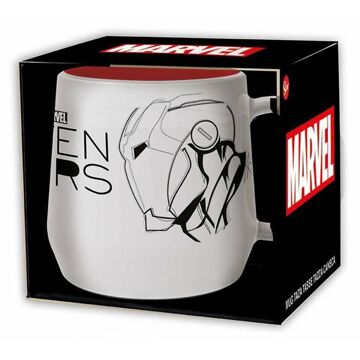 Chávena com Caixa Marvel Cerâmica 360 Ml