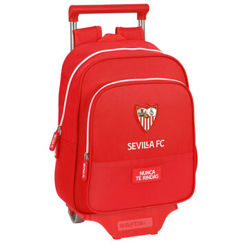 Mochila Escolar com Rodas Sevilla Fútbol Club Vermelho (28 X 34 X 10 cm)