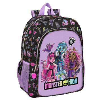 Mochila Escolar Monster High Creep Preto 33 X 42 X 14 cm