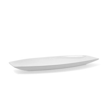 Recipiente de Cozinha Quid Gastro Cerâmica Branco (40 X 17,5 X 3,5 cm) (pack 4x)
