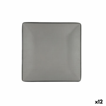 Plat Bord Bidasoa Gio 21,5 X 21,5 cm Cinzento Plástico