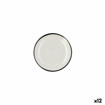Plat Bord Ariane Vital Filo Cerâmica Branco ø 18 cm (12 Unidades)
