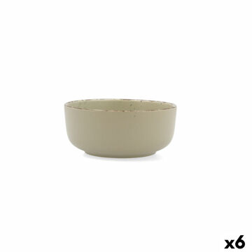 Tigela Quid Duna Verde Cerâmica 15 X 15 cm (6 Unidades)
