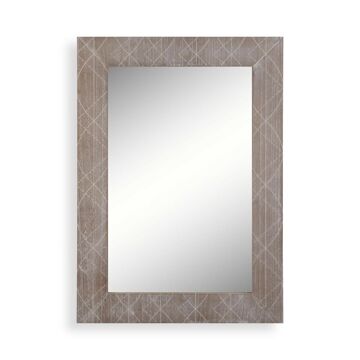 Espelho de Parede Versa Madeira de Paulónia Espelho 2 X 76 X 54 cm