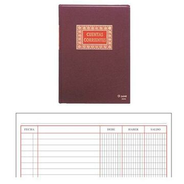 Livro de Contas Dohe 09908 Castanho-avermelhado A4 100 Folhas