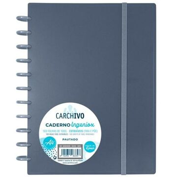Caderno Carchivo Ingeniox Cinzento A4 100 Folhas