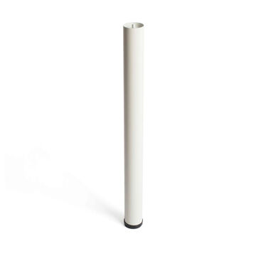 Pernas Rei 406g Regulável Cilíndrica Aço Branco (ø 7,6 X 71 cm)