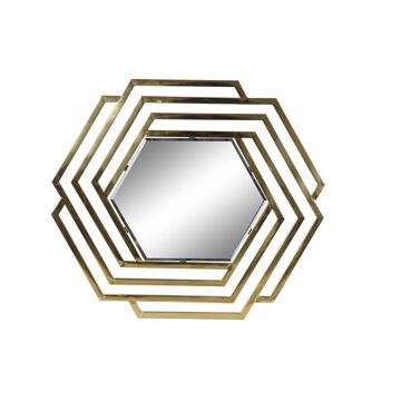 Espelho de Parede Dkd Home Decor Dourado Aço Inoxidável (71 X 2 X 81 cm)