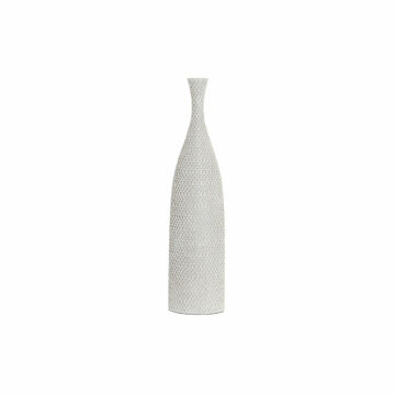 Vaso Dkd Home Decor Bege Branco Resina Moderno (16 X 11 X 66 cm) (2 Unidades)