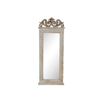 Espelho de Parede Dkd Home Decor Madeira Branco Tradicional (47 X 6.5 X 119 cm)