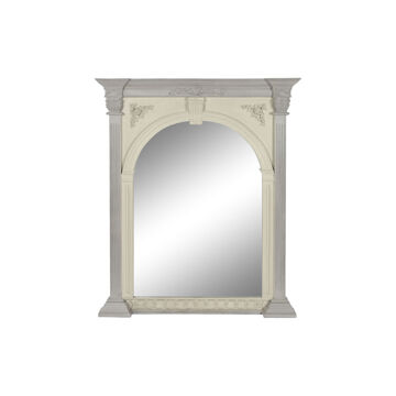 Espelho de Parede Home Esprit Branco Madeira de Mangueira 115 X 10 X 142 cm