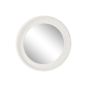 Espelho de Parede Home Esprit Branco Madeira 66 X 5 X 66 cm