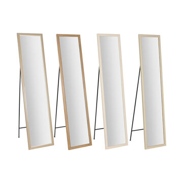 Espelho de Chão Home Esprit Branco Castanho Bege Cinzento 35,5 X 40 X 155 cm (4 Unidades)