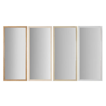 Espelho de Parede Home Esprit Branco Castanho Bege Cinzento Cristal Poliestireno 68 X 2 X 156 cm (4 Unidades)