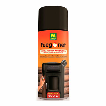 Tinta Anti-calor Massó Fuegonet Spray Preto 400 Ml