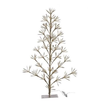 árvore de Natal Dourado Metal Plástico 90 cm