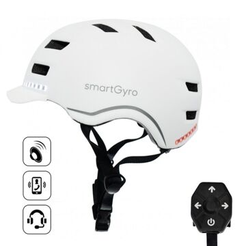 Capacete para Trotinete Elétrica Smartgyro Smart Pro Branco M