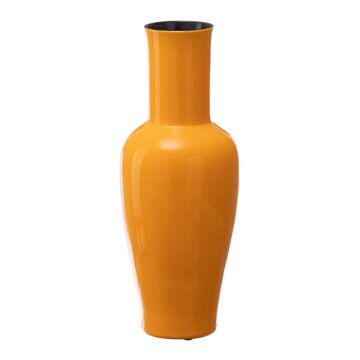 Vaso 18 X 18 X 46,5 cm Cerâmica Amarelo