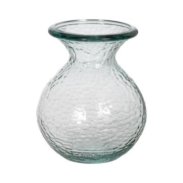 Vaso We Care Bege Vidro Reciclado 15 X 15 X 18,5 cm