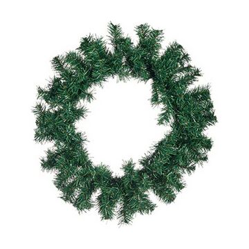 Coroa de Natal Verde Plástico (40 X 6 X 40 cm)