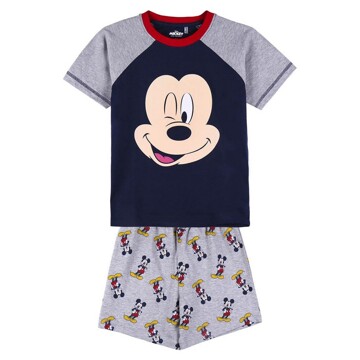 Pijama de Verão Mickey Mouse Cinzento 4 Anos