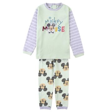 Pijama Infantil Mickey Mouse Cor de Rosa 18 Meses