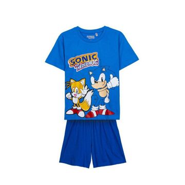 Pijama Infantil Sonic Azul Escuro 8 Anos