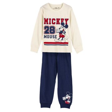 Pijama Infantil Mickey Mouse Bege 3 Anos