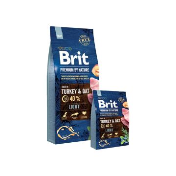 Penso Brit Premium By Nature Ligh Maçã Frango Peru Milho 15 kg