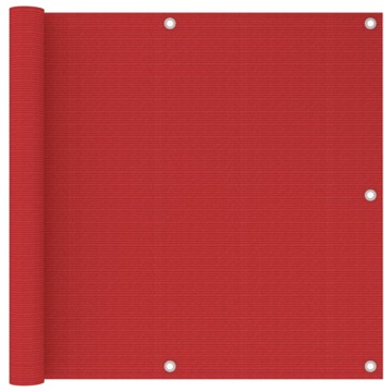 Tela de Varanda 90x300 cm Pead Vermelho