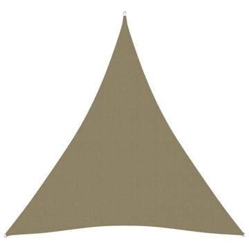 Para-sol Estilo Vela Tecido Oxford Triangular 5x6x6 M Bege