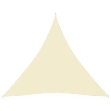 Para-sol Est. Vela Tecido Oxford Triang. 4,5x4,5x4,5m Cor Creme
