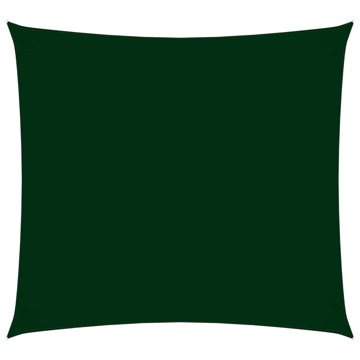 Para-sol Estilo Vela Tecido Oxford Quadrado 3x3 M Verde-escuro