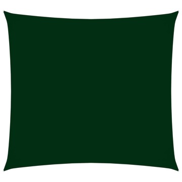 Para-sol Estilo Vela Tecido Oxford Quadrado 4x4 M Verde-escuro