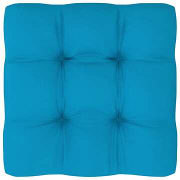 Almofadão para Sofá de Paletes 50x50x12 cm Azul
