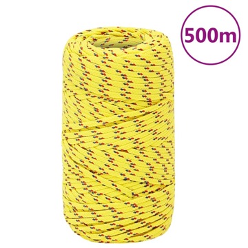 Corda de Barco 2 mm 500 M Polipropileno Amarelo