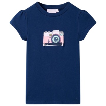 T-shirt Infantil Azul-escuro 116