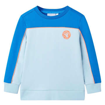 Sweatshirt para Criança Azul-brilhante e Azul-claro 128