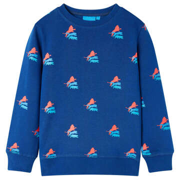 Sweatshirt para Criança Azul-escuro 116