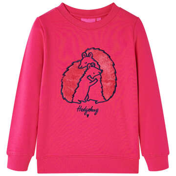 Sweatshirt para Criança C/ Design de Ouriço Rosa-brilhante 116