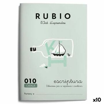 Writing And Calligraphy Notebook Rubio Nº10 Catalão A5 20 Folhas (10 Unidades)