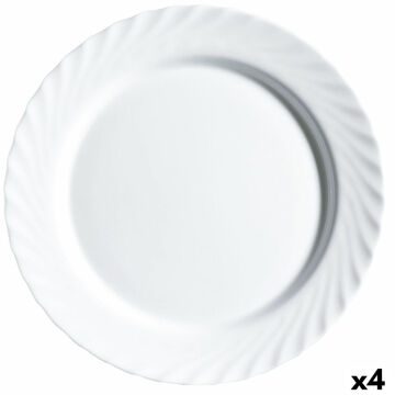 Recipiente de Cozinha Luminarc Trianon Branco Vidro (32,5 cm) (4 Unidades)