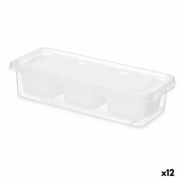 Organizador Branco Plástico 28,2 X 6 X 11,7 cm (12 Unidades)
