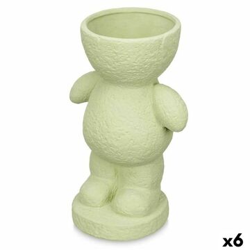 Figura Decorativa Verde Dolomite 16 X 25 X 12 cm (6 Unidades) Vaso