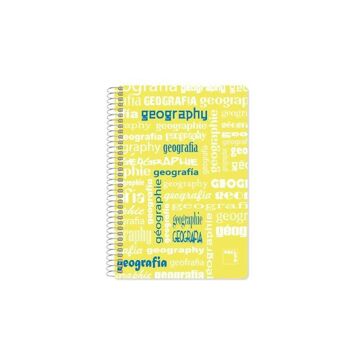 Caderno Pacsa Amarelo 80 Folhas Din A4 (4 Unidades)