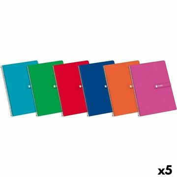 Caderno Enri A4 80 Folhas (5 Unidades)