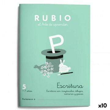 Writing And Calligraphy Notebook Rubio Nº05 Espanhol 20 Folhas 10 Unidades